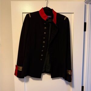 Ralph Lauren Black Blazer with red and golden trim
